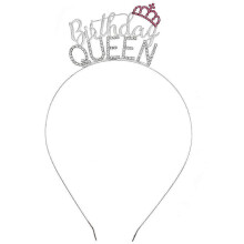 Birthday Crowns for Women, Birthday Queen Rhinestone Tiara, Happy Birthday Queen Headband, Birthday Crown for Girls Tiaras