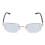 Elderly Blue Light Blocking Rimless Progressive Reading Glasses - 200 Gold 2