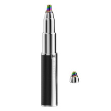 (Black) PPainless Electric Nose Hair Trimmer for Men & Women - 2-in-1 Eyebrow Nose Clipper Washable Trimming Tool