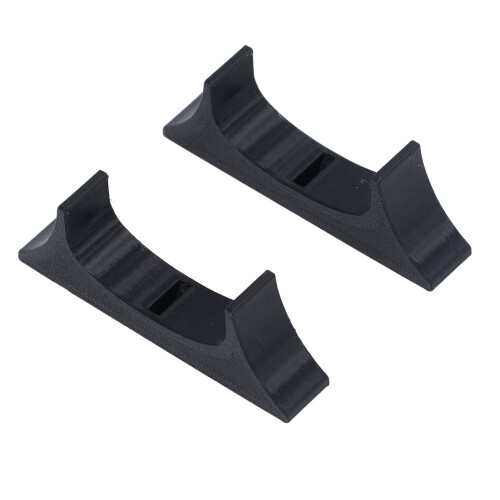 Wii U Console Vertical Stand with Anti-slip Cooling Bracket 3D Printed Black 1