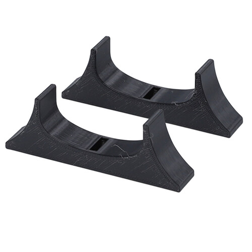 Wii U Console Vertical Stand with Anti-slip Cooling Bracket 3D Printed Black 2