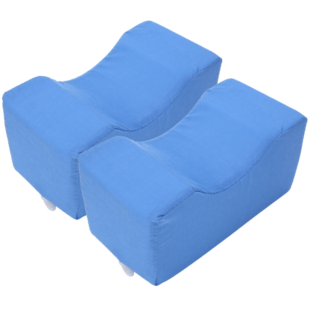 2pcs Blue Ankle Anti-Bedsore Cushion Leg Rest Elevating Pad 20x10x10cm
