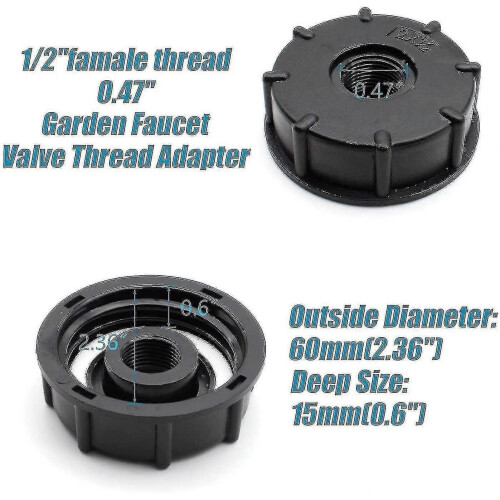 2023-275-330 Gallon Ibc Water Tank Adapter, 2" Coarse Thread 2