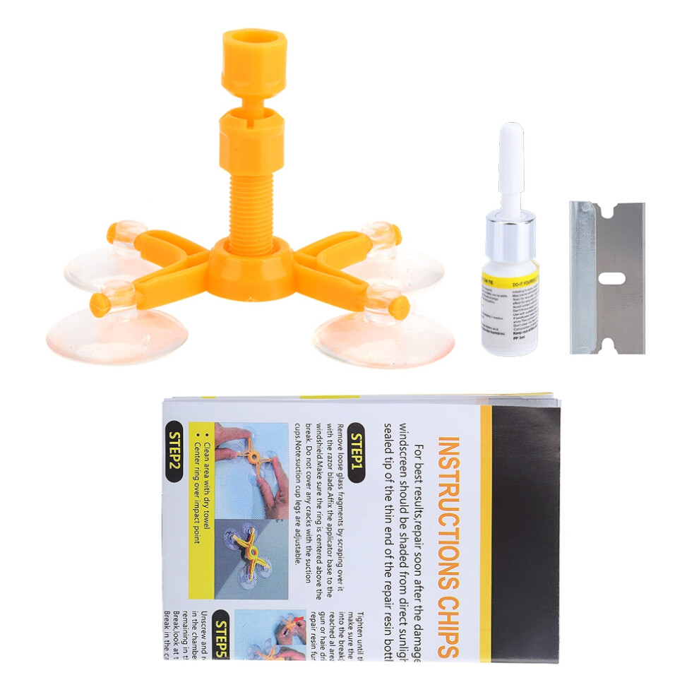 Car Windshield Repair Kit For Chips & Cracks With Resin System 7901393357548