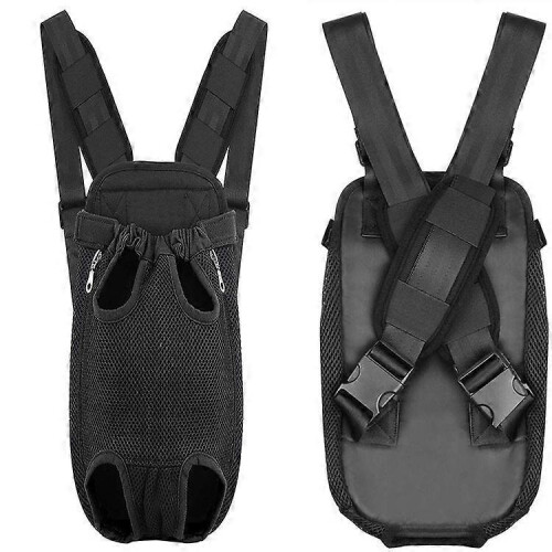 (S, Black) Front Pet Travel Backpack Outdoor Adjustable Carrier Bag 1