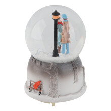 Novelty Musical Snow Globe Night Light with LED 16cm Gift