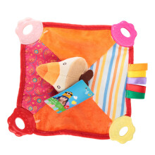 Soft Animal Baby Towel with Chewable Teether