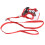 Red Grid Cat Vest with Adjustable Leash Escape-Proof Strap (S) 4