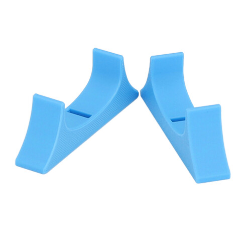 Wii U Vertical Holder with Cooling Bracket 3D Printed Stable Stand Blue 2