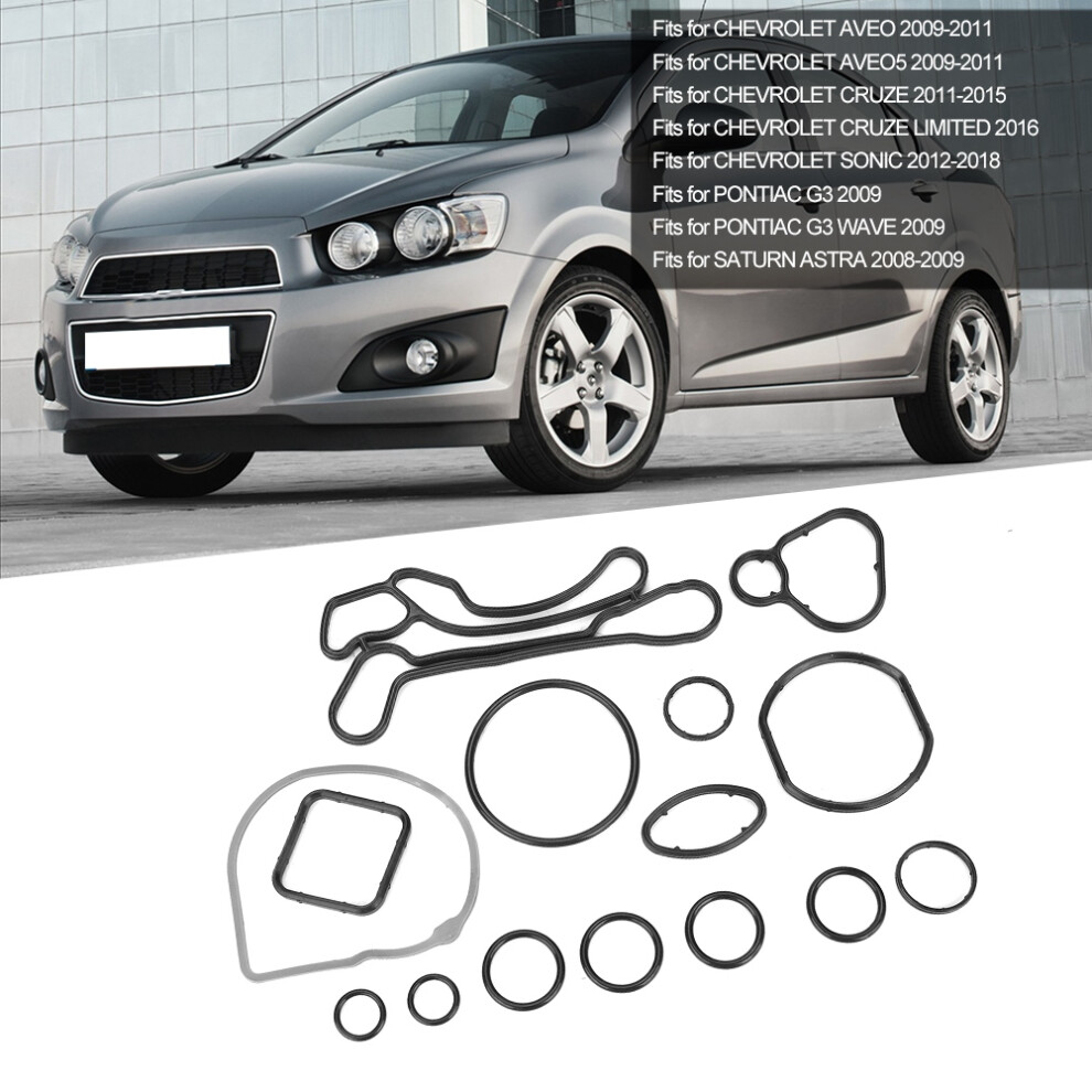 15Pcs Oil Cooler Gasket Seal O Ring 7293282056404