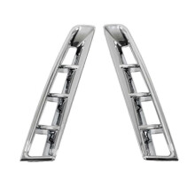 Car Front Fog Light Cover Trim Sticker for Carnival KA4 2021 2022 Silver