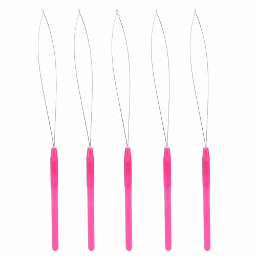 Pulling Loop Needle 5pcs Pink, 21.8cm Total 2