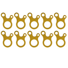 Seilspanner für Camping und Outdoor-Aktivitäten, Abspannleinenversteller mit 3-Loch-Design, Schnellverschluss aus Aluminiumlegierung für Zelt- und