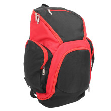 Multifunctional Black Red Basketball Backpack, Large Capacity, Oxford Cloth