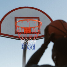 Aro de Baloncesto Aro de Baloncesto montado en la Pared Aro de Baloncesto Profesional para Dunking para Uso Interior y Exterior Naranja-Rojo