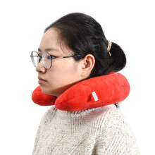 Soft Cotton Baby Travel U-Shaped Pillow Strawberry 26x25cm