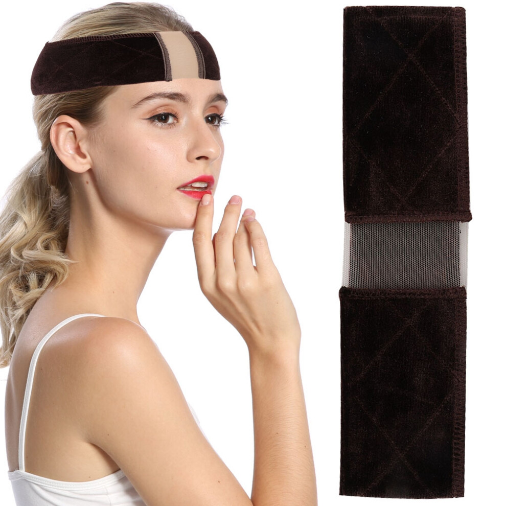 Unisex Soft Flannelette Wig Grip Head Band, Adjustable
