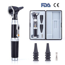 (1 set - white light) Professional Otoscopio Diagnostic Kit With 8 Tips Medical Home Doctor Ent Ear Care Endoscope Led Portable Otoscope Ear Cleaner