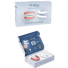 Silicone Dentures - Men and Veneers Teeth for Women - Upper and Lower Matching Set - Fix Your Smile at Within Minutes