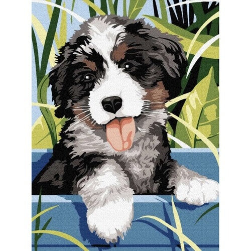 Maleri efter tal 40x30cm - Maaleo hund 22780 2