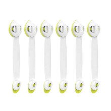 6PCS Cupboard Locks for Children, Strong Adhesive Child Locks for Kitchen Cupboards, No Screws or Drilling Baby Proofing