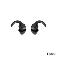 (02 Black) Soft Silicone Sleeping Ear Plugs Sound Insulation Ear Protection Earplugs Anti-Noise Plugs for Travel Silicone Noise Reduction