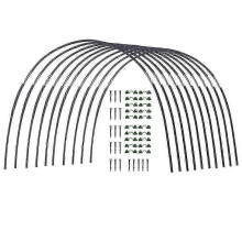 Garden Greenhouse Hoop Set, Gardening Folding Fiber Pole Set, Arch Greenhouse Planting Tunnel Bracket