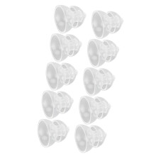 10 Pcs Silicone Sound Amplifier Tips 8mm Anti-Static Closed Dome
