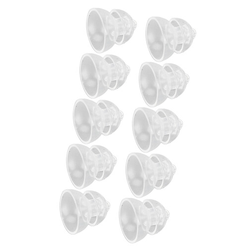 10 Pcs Silicone Sound Amplifier Tips 8mm Anti-Static Closed Dome