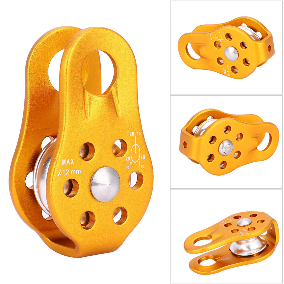 Single Swivel Rope Pulley Climbing Gear Aluminium Magnesium Alloy Heavy Duty 9311393366637