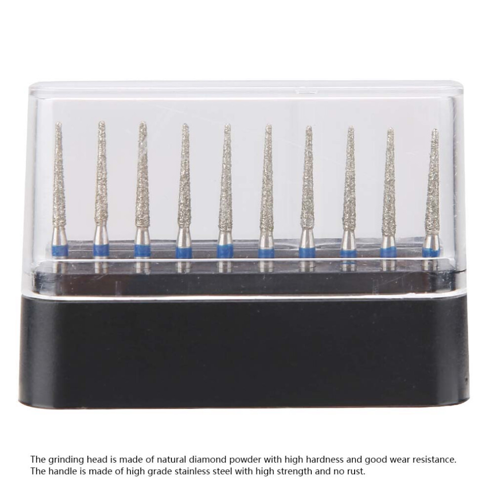 10Pcs Fg 1.6Mm High Speed Dental Diamond Burs For Polishing 7611393367194
