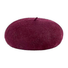 (Wine Red)Solid Warm Wool Hats Men Women Beret Beanie Military Army Hat Unisex Cap Gifts