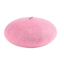 (Pink)Solid Warm Wool Hats Men Women Beret Beanie Military Army Hat Unisex Cap Gifts