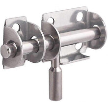 Stainless Steel Gate Latch Door Sliding Latch Safety Security Door Lock for Barn Door Latch Hardware Slide Bolt 2.5 X 1 X 0.28 Inch - PJ