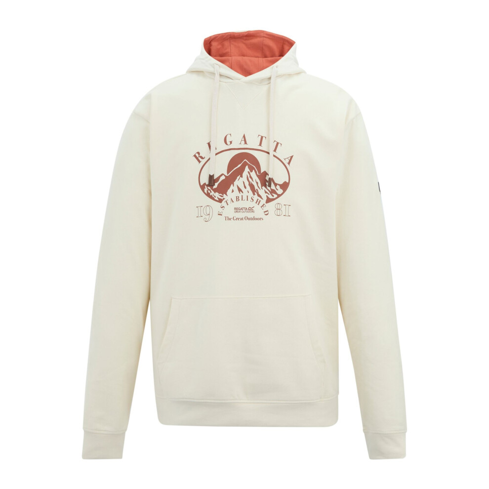Regatta (S, White Stone/Brick) Mens Cline Mountain Hoodie