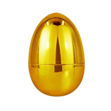 (Gold) Golden Eggs Plastic Easter Eggs Fillable Surprise Empty Eggs For Easter Eggs Game Eggs Toddler Toy Basket Stuffers Toys Filling Treats