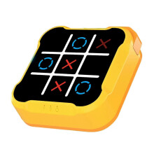 (A) Tic Tac Toe Bolt Game, Brain Teaser Memory Game, Rechargeable Handheld Puzzle Console, Portable Travel Board Game for Kids & Adults