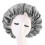 (Colour, Gray) 3 Pack Satin Silk Bonnet Sleep Cap Extra Large Jumbo Day And Night Cap 1