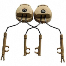 (Gray) 3M Peltor ARC Rail Adapter Kit for All Ballistic Helmets