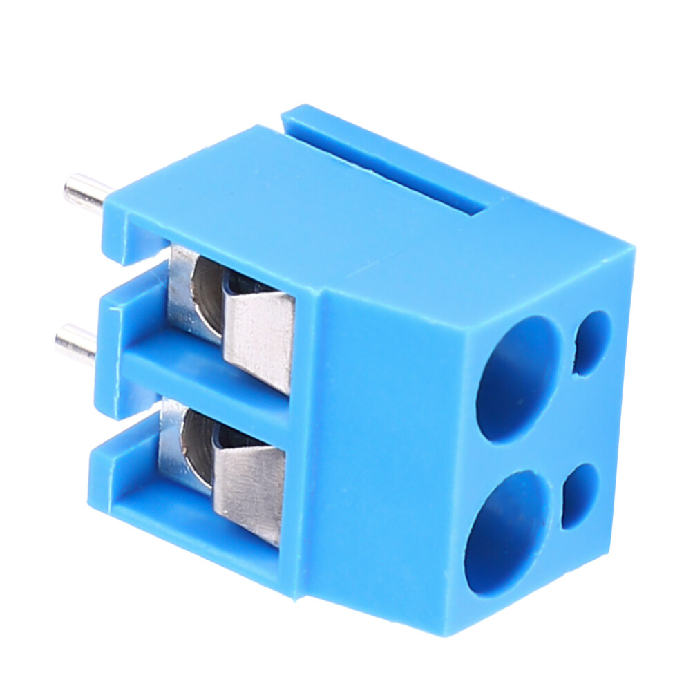 Screw Terminal Blocks 50Pcs 2-Pin 5.0Mm For Electrical Wiring Pcb Connection 4621393368681
