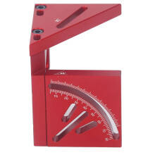 Multi Angle 3D Protractor 45 Marking Ruler Aluminum Tool for Woodworking