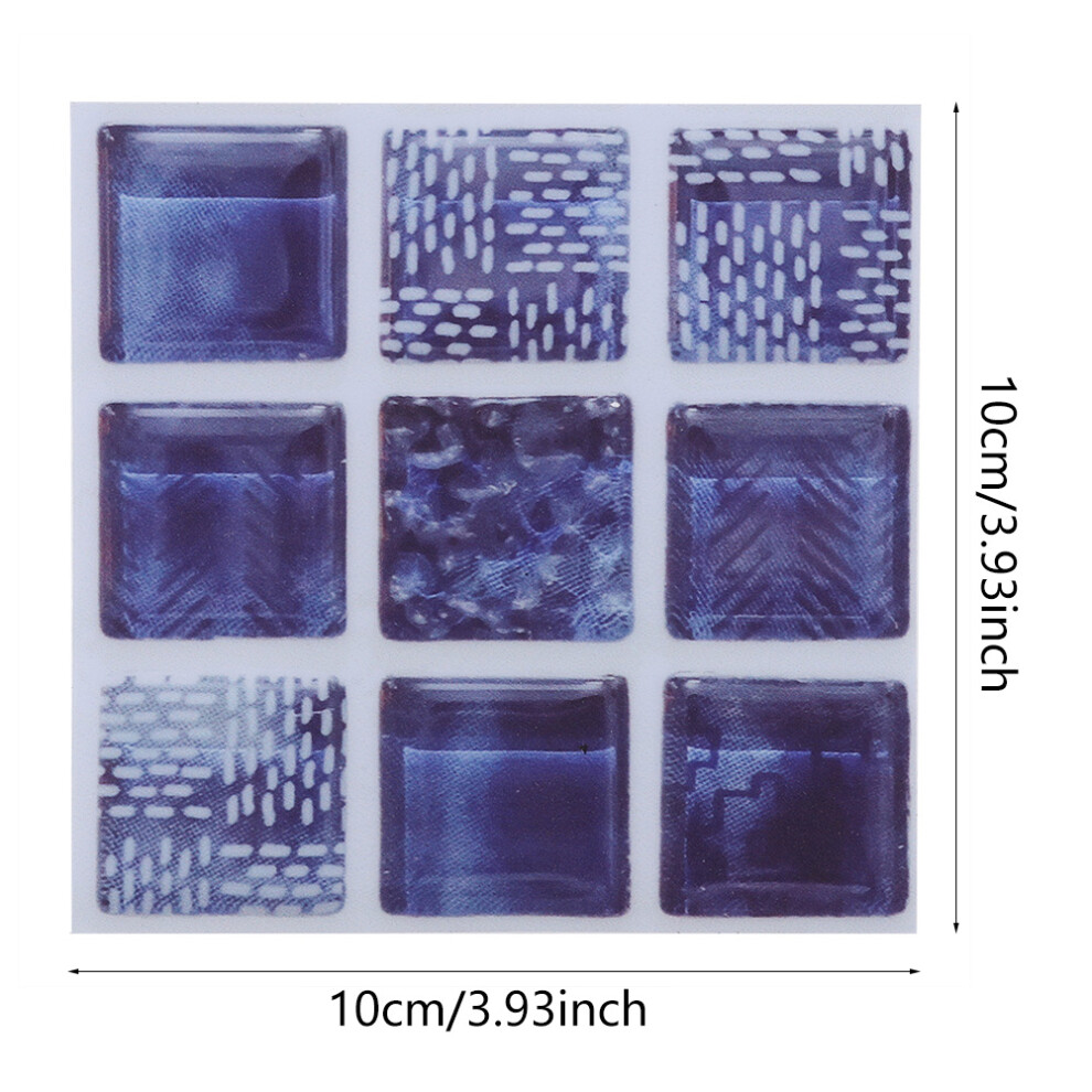 Mosaic Tile Transfer Stickers 18Pcs Bathroom Kitchen Diy 10Cm X 10Cm (Mts003) 8761393368888