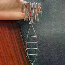 (300g-26cm) Stainless Steel Double Layers Umbrella Squid Cuttlefish Octopus Fishing Hooks Jigging Fishhook Wholesale Fishing Accessories New