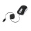 (Black) USB C Corded Mouse Retractable Cable Small Mouse for Kids Children 1000DPI 1