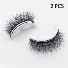 (Thick) Reusable Self-adhesive Eyelashes With Natural Look Washable Glue Free Waterproof
