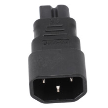 2Pcs IEC320 C14 to C7 Power Adapter, 2.5–10A, 125V, Copper View
