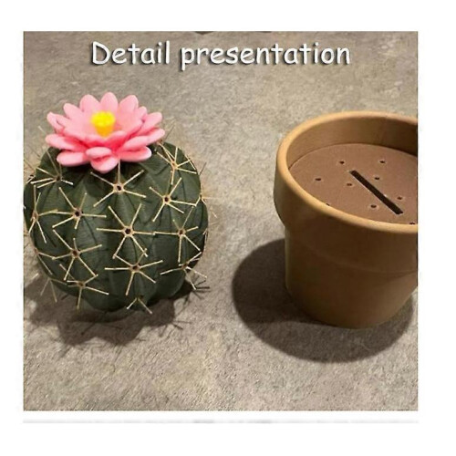 Mini Cute 3D Printed Cactus Salt and Pepper Shakers - Forgecore Spikey Spices 2