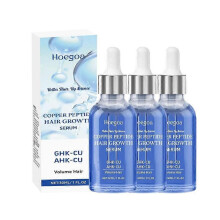 (3PCS)#1-5x 30ml 10% GHK-CU 5% AHK-CU Copper Peptide Serum Powerful Hair Growth Treatment, Reduces Thinning & Thickens Hair