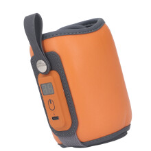 Baby Bottle Insulation Cover with USB Warmer, 5-Speed Temp Control, Orange