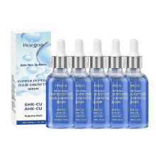 (5PCS) #1-5x 30ml 10% GHK-CU 5% AHK-CU Copper Peptide Serum  Powerful Hair Growth Treatment, Reduces Thinning & Thickens Hair
